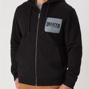 Duluth Trading Co Men's Black Zip-Up Sweater
